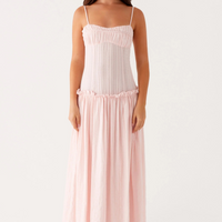 - Vestido largo de talle bajo