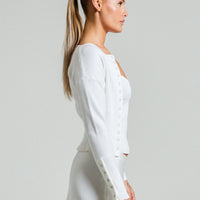 - Cárdigan abotonado