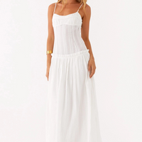 - Vestido largo de talle bajo