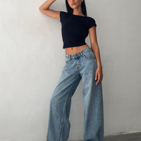 - Jeans de tiro bajo