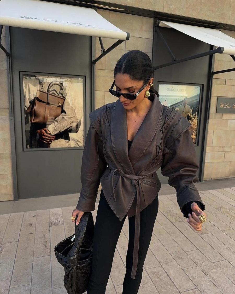 - Chaqueta Corset de Cuero