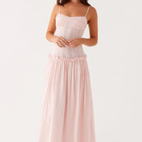 - Vestido largo de talle bajo