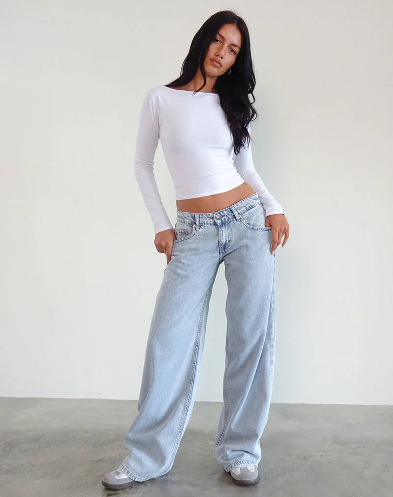 - Jeans de tiro bajo