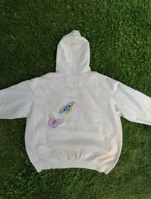 - Sudadera con capucha floral